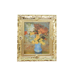 Mini Dollhouse Decoration Famous Painting Picture Frame Toy Ornaments