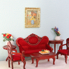 Mini Dollhouse Decoration Famous Painting Picture Frame Toy Ornaments