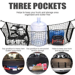 Universal 3 Pocket Storage Net for Trucks & SUVs
