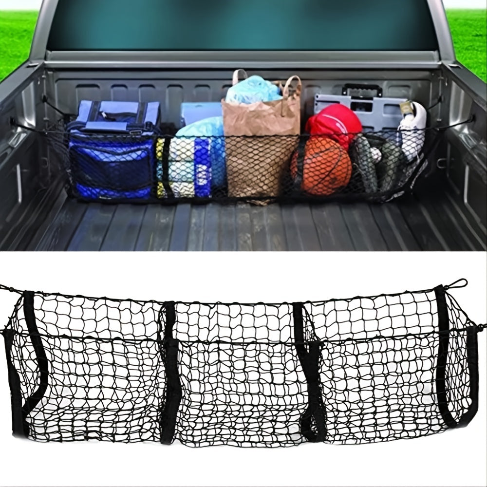 Universal 3 Pocket Storage Net for Trucks & SUVs