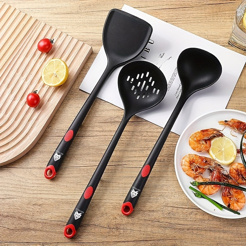 3pcs Silicone Kitchen Utensils Set Spatula Spoon Colander Kitchen Gadgets