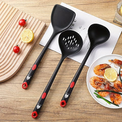 3pcs Silicone Kitchen Utensils Set Spatula Spoon Colander Kitchen Gadgets
