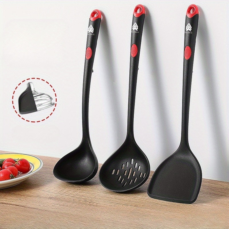 3pcs Silicone Kitchen Utensils Set Spatula Spoon Colander Kitchen Gadgets