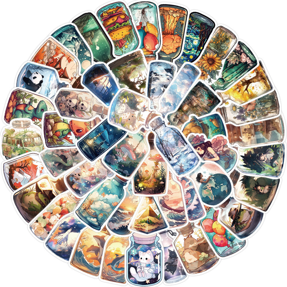 50pcs Learning Stickers For Student DIY Party Outdoor Play Stickers
