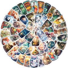 50pcs Learning Stickers For Student DIY Party Outdoor Play Stickers