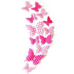 12pcs 3D Butterfly Wall Sticker for Wedding TV Background & Living Room