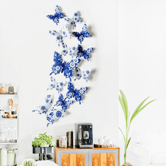 12pcs 3D Butterfly Wall Sticker for Wedding TV Background & Living Room