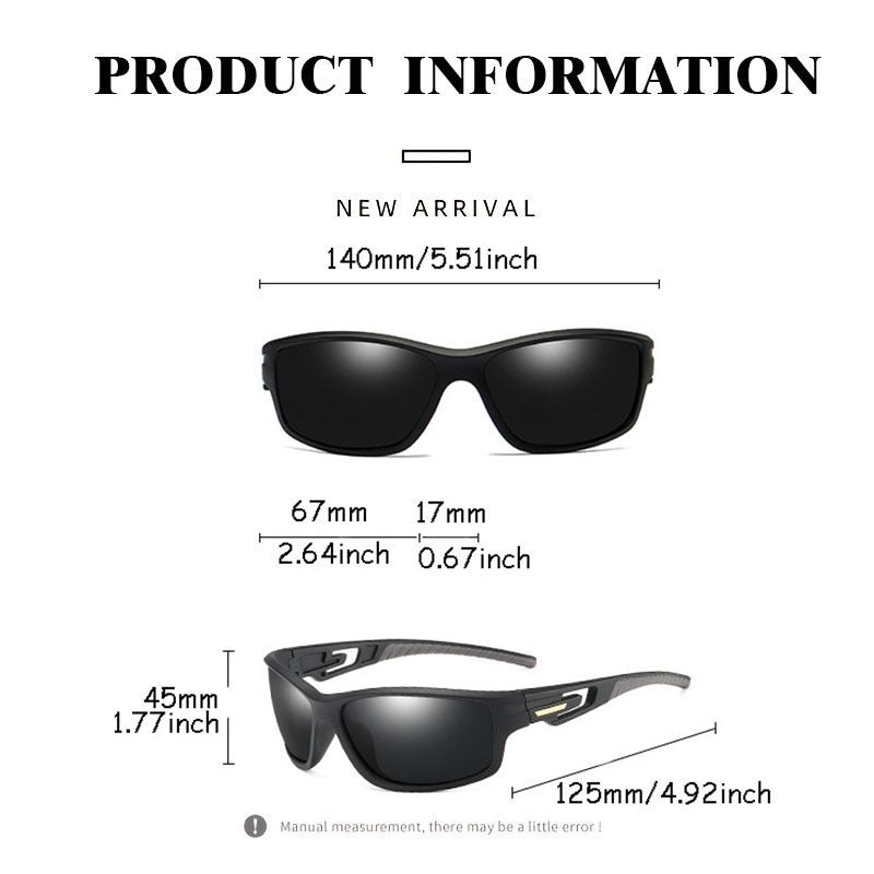 Men's Polarized Night Vision Sunglasses with Case