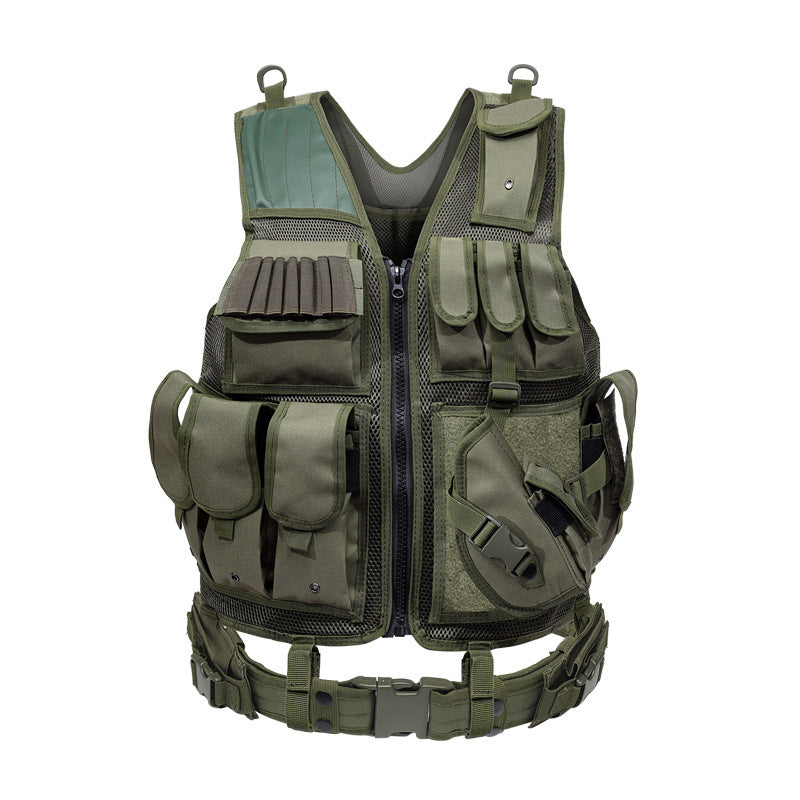 Camouflage Tactical Vest Wear-resistant Nylon for Outdoor Survival