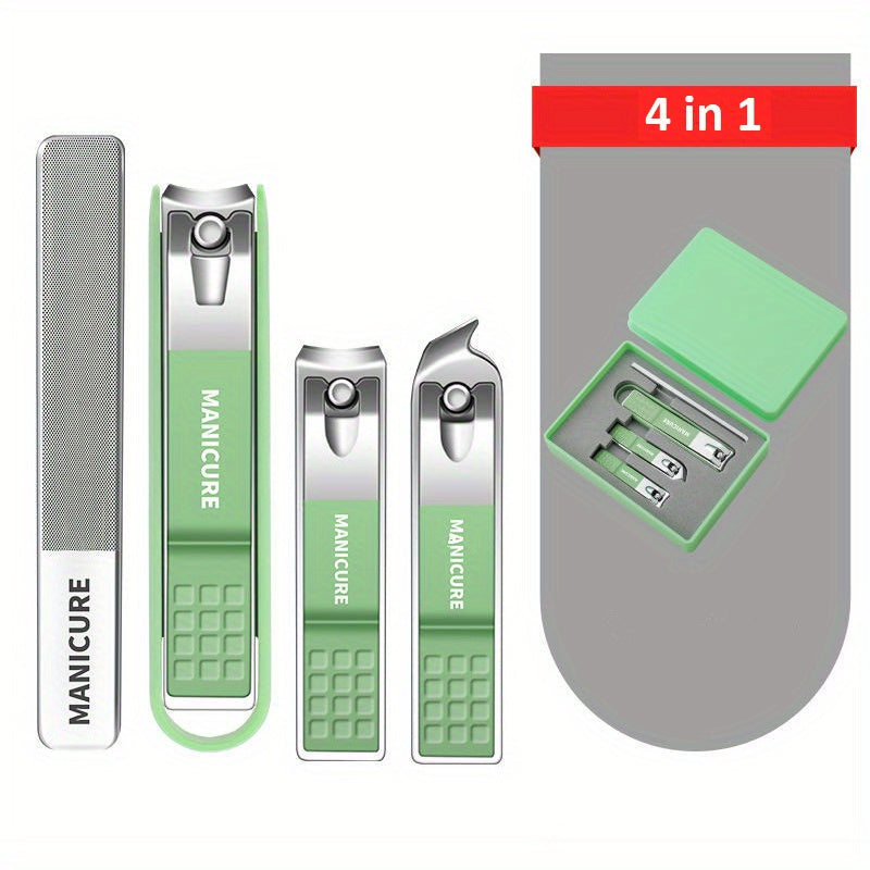 Stainless Steel Nail Clippers and File Set for Perfect Nails