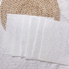 5pcs Double Layer Stone Grain Pleated Paper A4