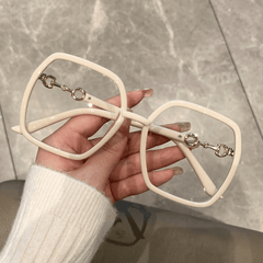 Light Blocking Office Reading Glasses Women Men Clear Lens Glasses