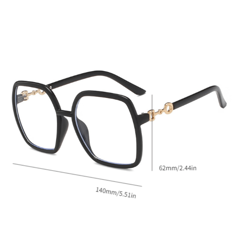 Light Blocking Office Reading Glasses Women Men Clear Lens Glasses