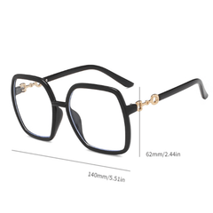 Light Blocking Office Reading Glasses Women Men Clear Lens Glasses