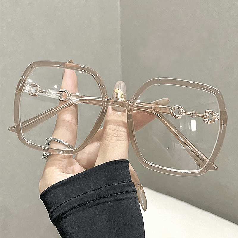 Light Blocking Office Reading Glasses Women Men Clear Lens Glasses