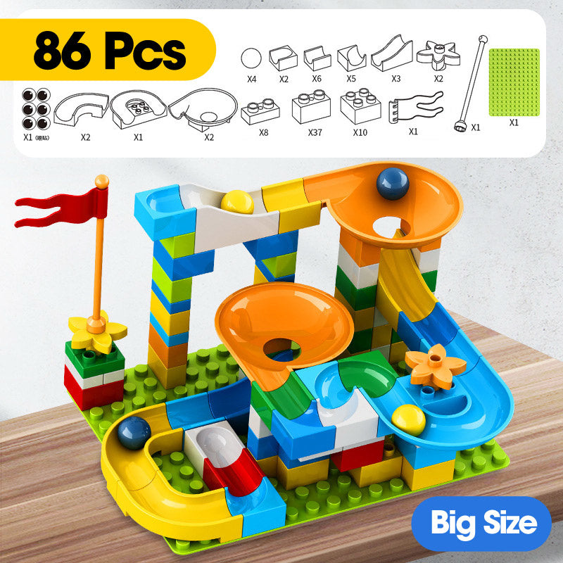 Marble Maze with Funnel Slide Blocks - Perfect Gift for Kids