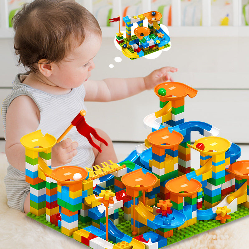 Marble Maze with Funnel Slide Blocks - Perfect Gift for Kids