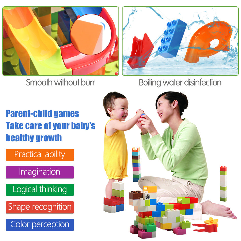 Marble Maze with Funnel Slide Blocks - Perfect Gift for Kids