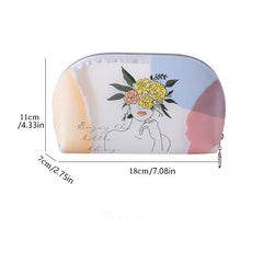 Figure Graphic Makeup Bag Portable Adorable Toiletry Bag For Girls And Women