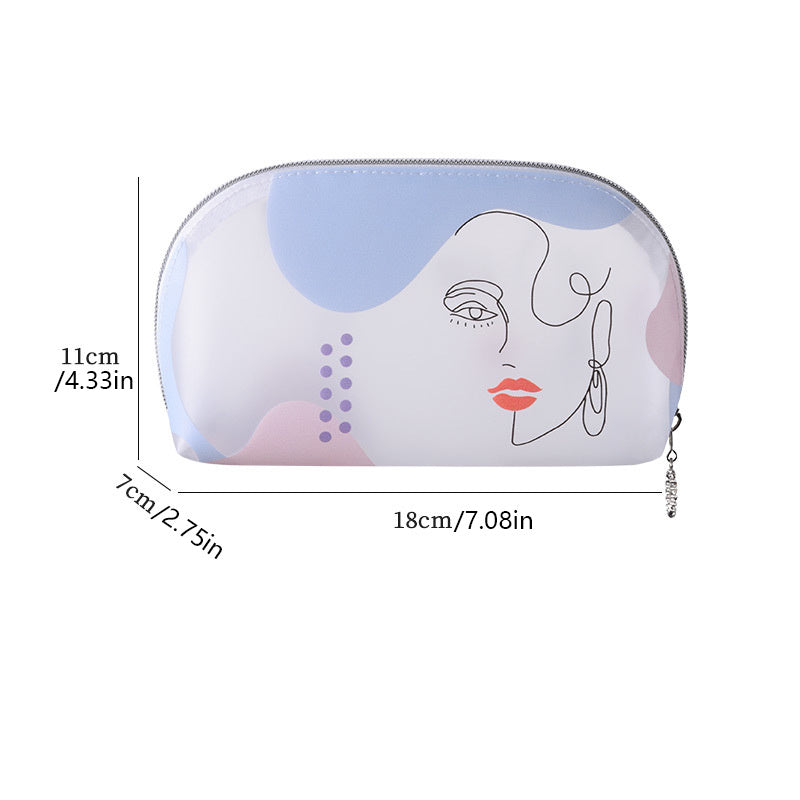 Figure Graphic Makeup Bag Portable Adorable Toiletry Bag For Girls And Women