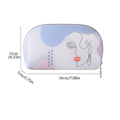 Figure Graphic Makeup Bag Portable Adorable Toiletry Bag For Girls And Women