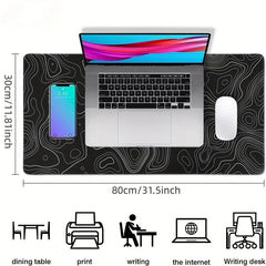 Abstract Painting Mouse Pad with Cup Pad