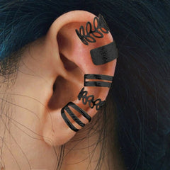 5/20pcs C-Shaped Ear Clips, No Piercing Ear Bone Clips Earring Set