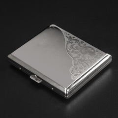 18pcs Printed Metal Cigarette Case Anti Pressure Storage Box For Men
