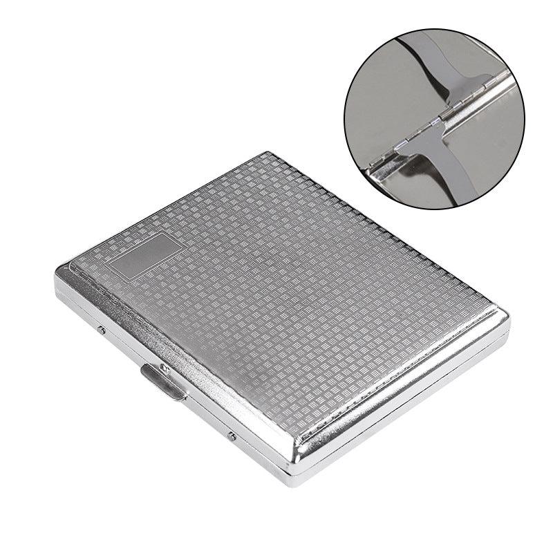 18pcs Printed Metal Cigarette Case Anti Pressure Storage Box For Men