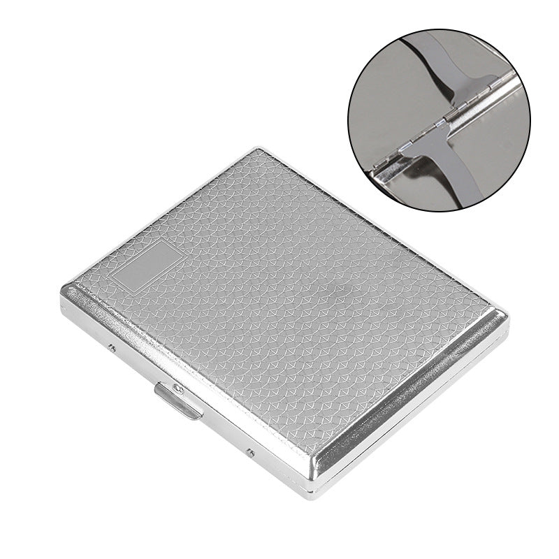 18pcs Printed Metal Cigarette Case Anti Pressure Storage Box For Men