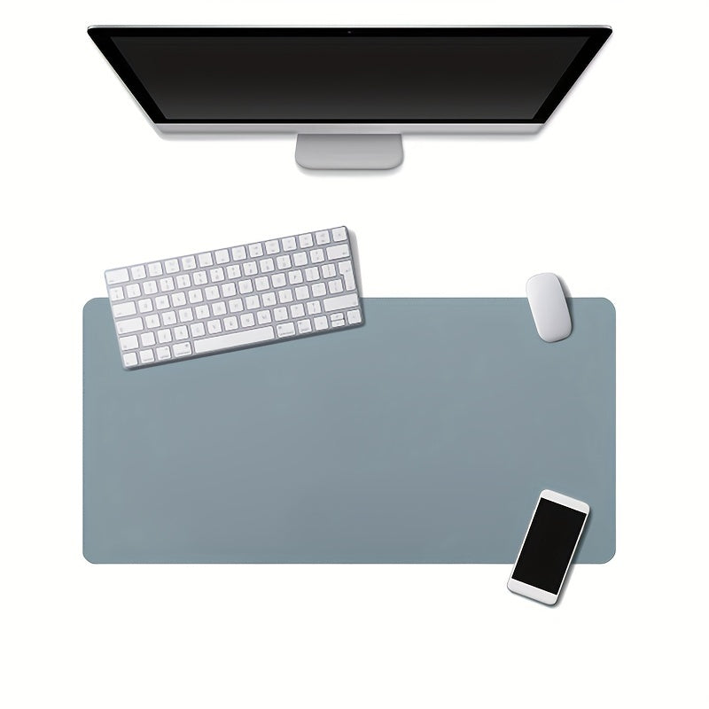 Large Faux Leather Mouse Pad Waterproof Desk Pad Non-slip Washable