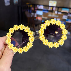 Sweet Daisy Round Sunglasses UV Protection for Kids