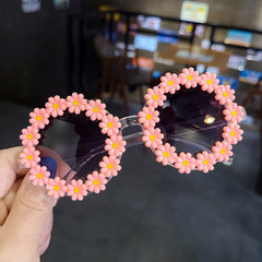 Sweet Daisy Round Sunglasses UV Protection for Kids