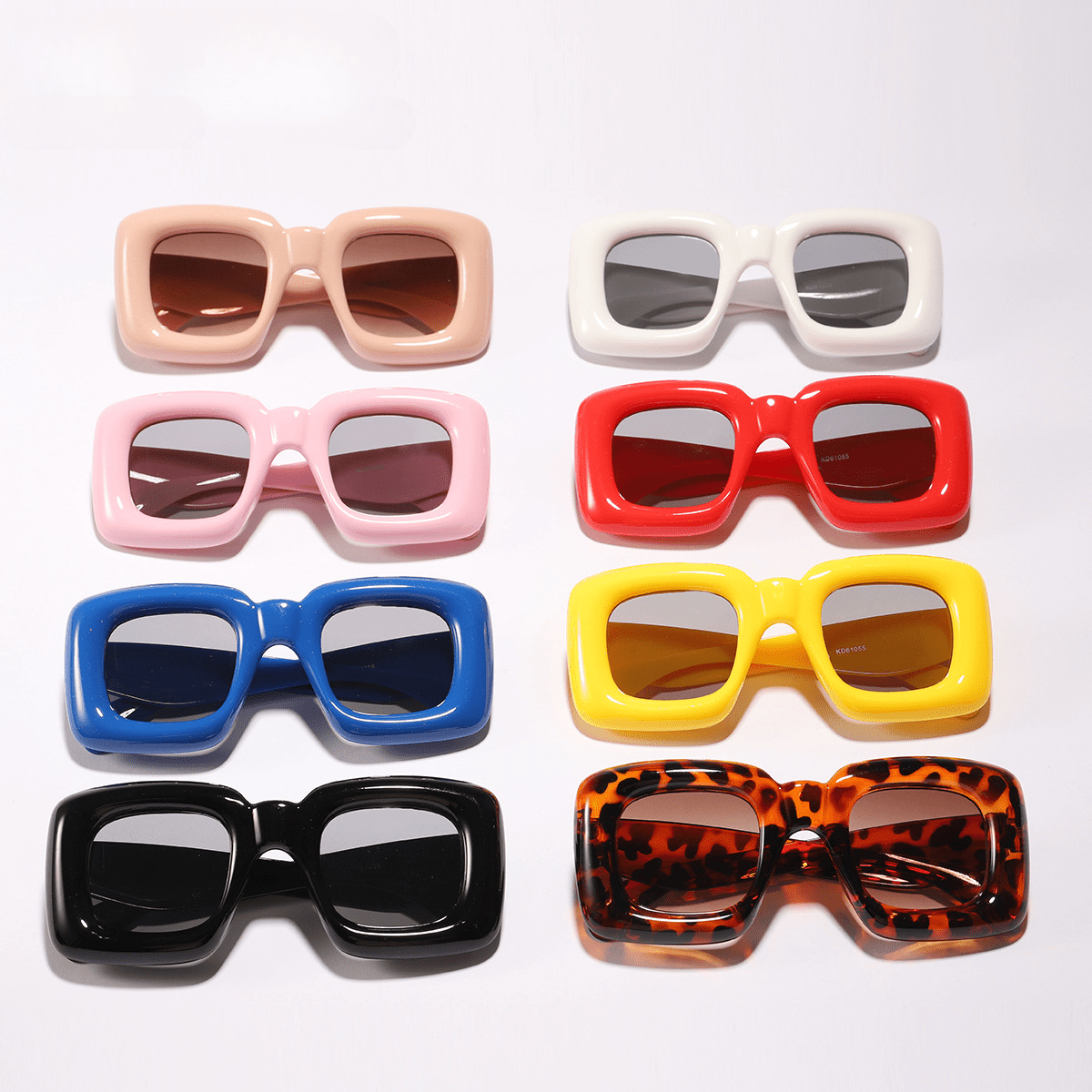 Kids Cartoon Square Sunglasses UV Protection with Case