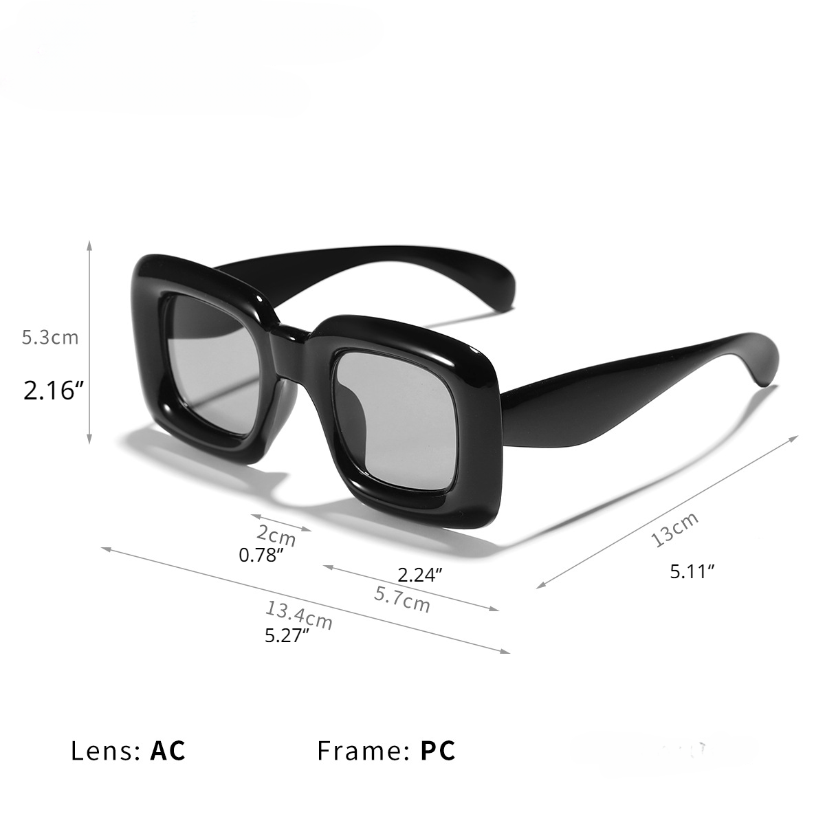 Kids Cartoon Square Sunglasses UV Protection with Case