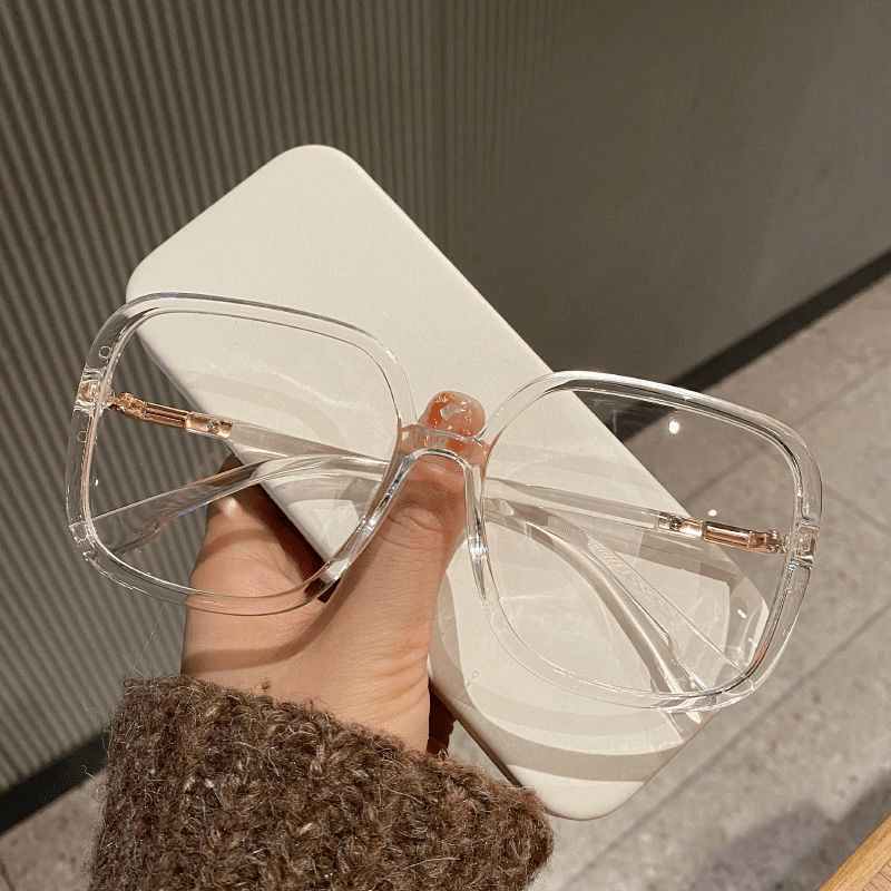 Oversized Square Frame Light Blocking Glasses
