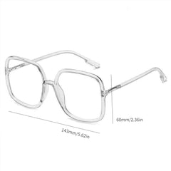 Oversized Square Frame Light Blocking Glasses