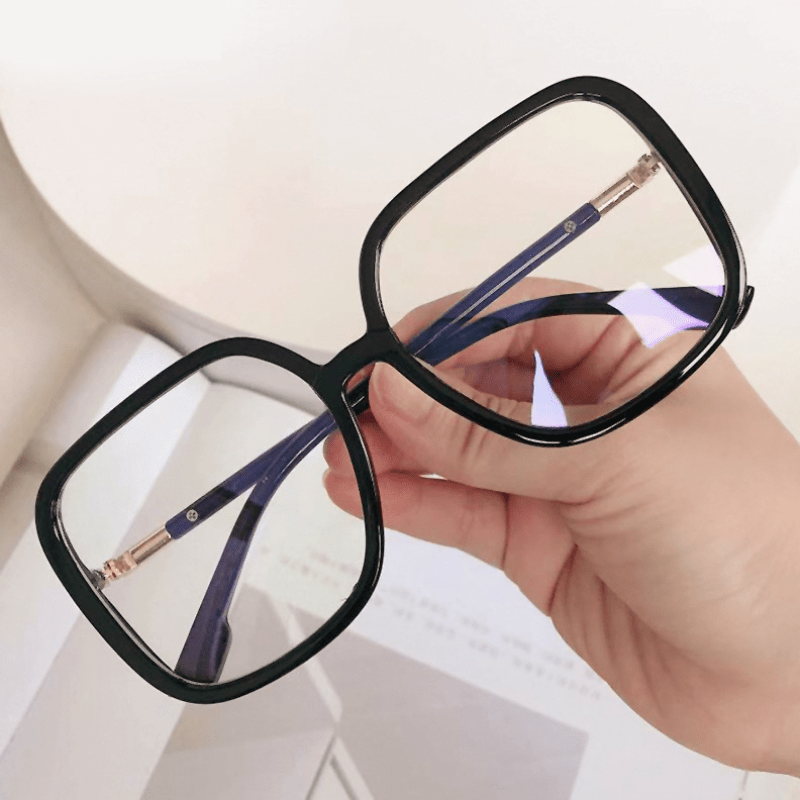 Oversized Square Frame Light Blocking Glasses