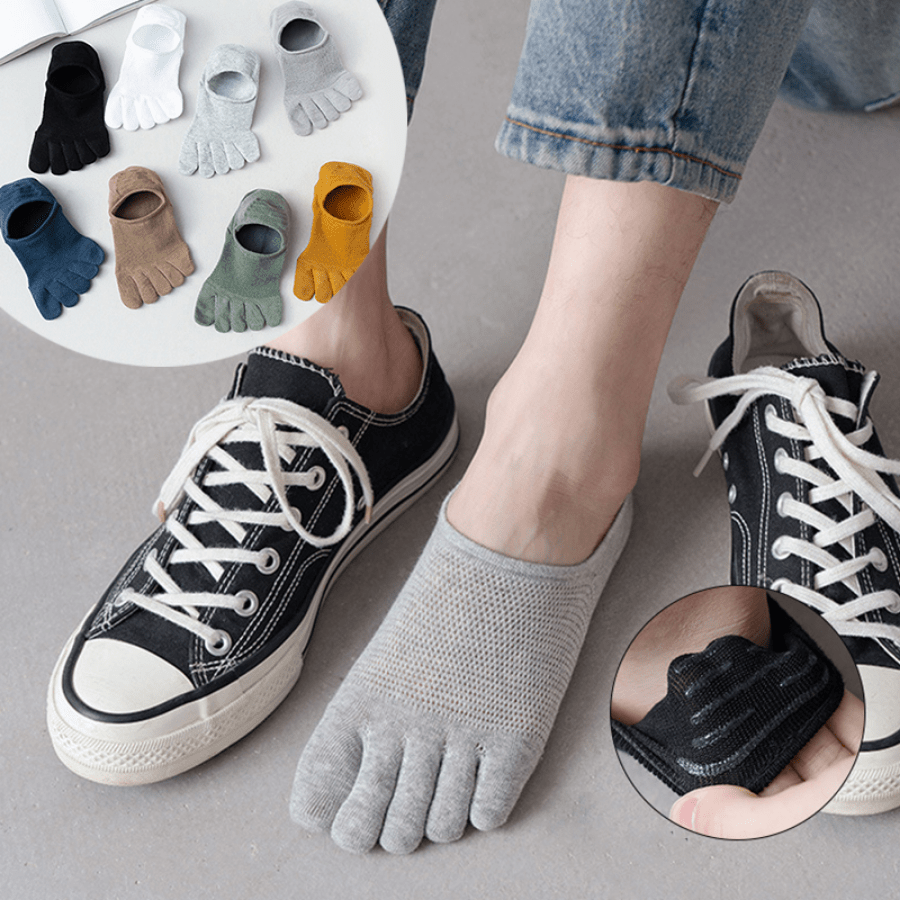 Moisture Wicking Breathable Toe Socks with Hollow Mesh