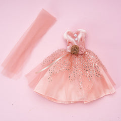 11in Doll Dress Clothing Change Doll Clothes Pink Wedding Growns Doll Outfit