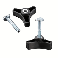 Triangular Knob Nuts & Bolts for Lawn Mower Handle Parts