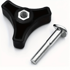 Triangular Knob Nuts & Bolts for Lawn Mower Handle Parts