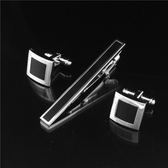 Copper Tie Clip and Cufflinks Set for Men