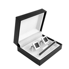 Copper Tie Clip and Cufflinks Set for Men