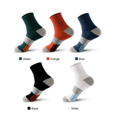 5 Pairs Cotton Socks for Outdoor Fitness, Sweat Absorption, Odor Prevention