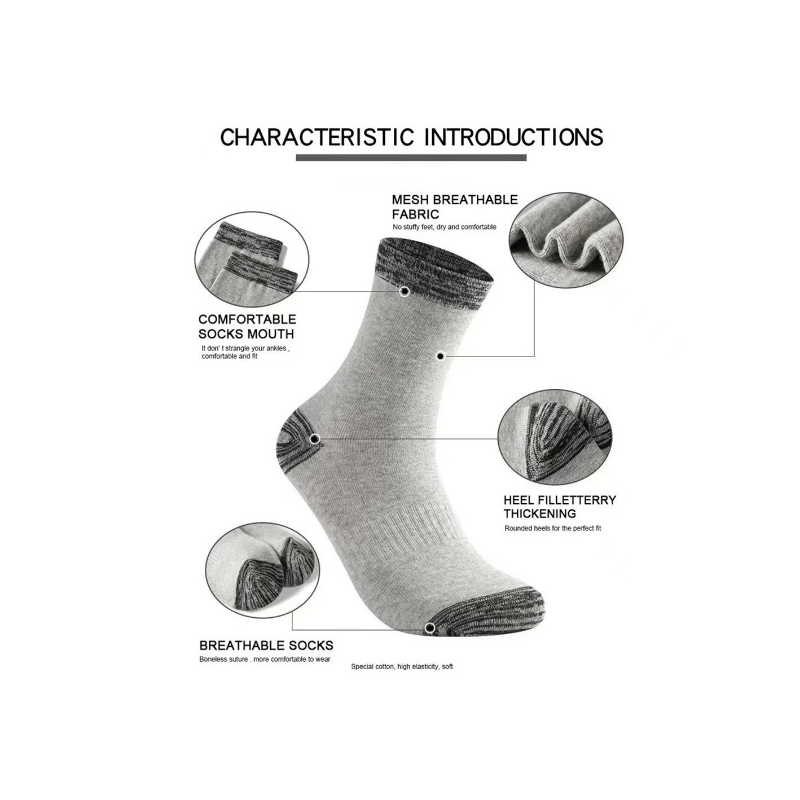 Men's Sports Socks for Running Cycling Basketball