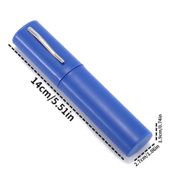 2pcs Random Pen Pattern Glasses Case Protective Eyewear Container