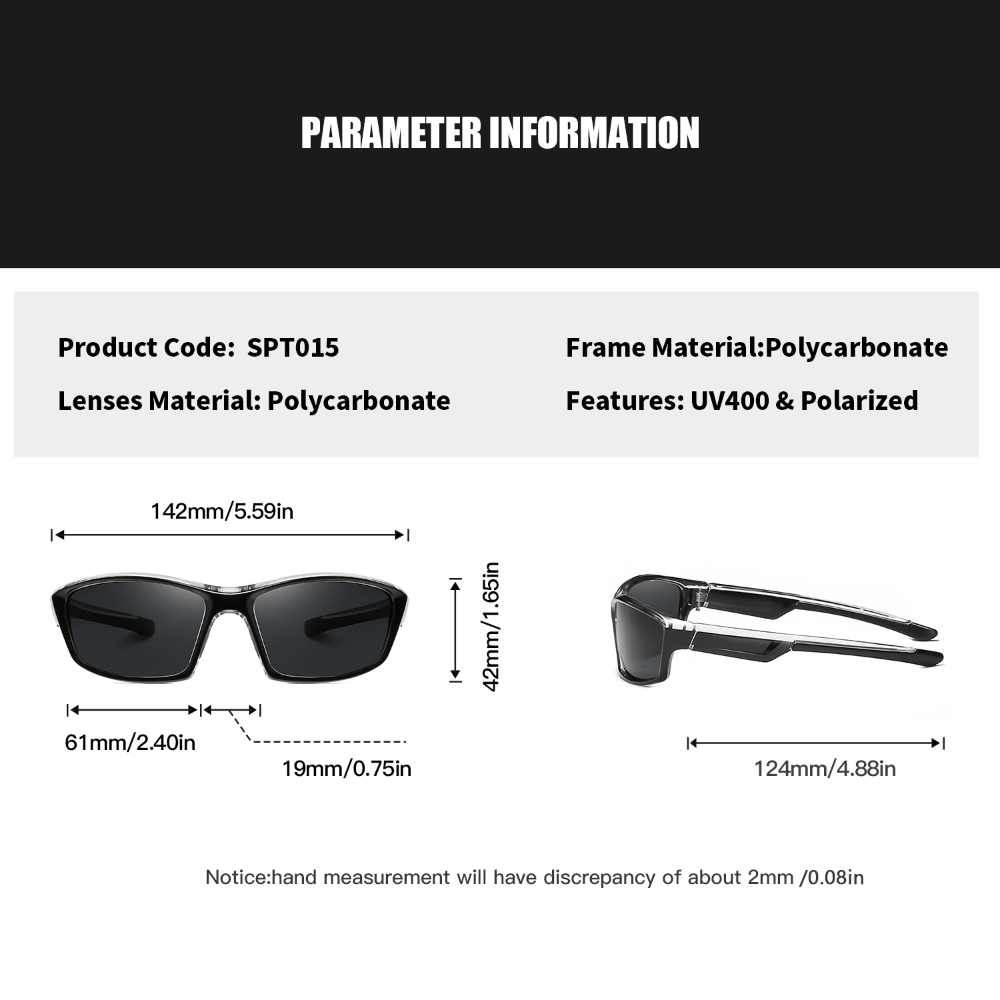 RoyalHot Men Polarized Sports Sunglasses for Traveling Outdoor Activities