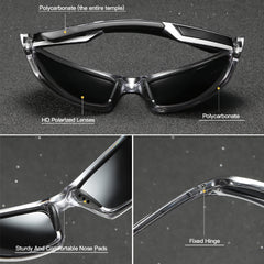 RoyalHot Men Polarized Sports Sunglasses for Traveling Outdoor Activities