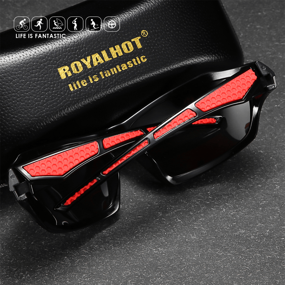 RoyalHot Men's Polarized Sunglasses Retro UV Protection For Cycling